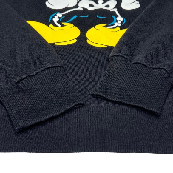 Disney Glowing Mickey Mouse Skeleton Glow in the Dark Black Junior Large L Youth - Picture 8 of 17